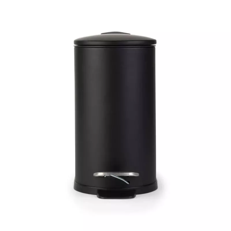 Beldray LA036690BLKPEU7 Slimline D-vormige pedaalemmer 5 liter, zwart