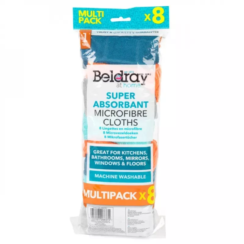 Beldray LA066374FEU7 superabsorberende microvezeldoekjes (8 stuks)