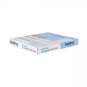Beldray LA072771PEU7 antibacteriële D-vormige toiletbril, wit