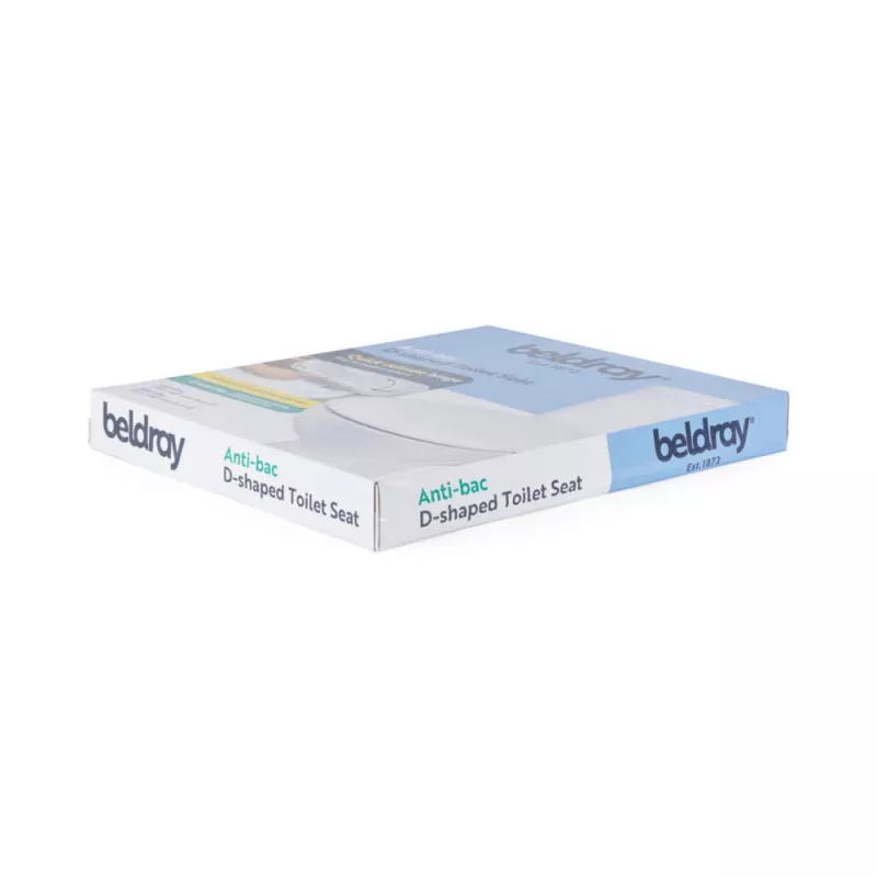 Beldray LA072771PEU7 antibacteriële D-vormige toiletbril, wit