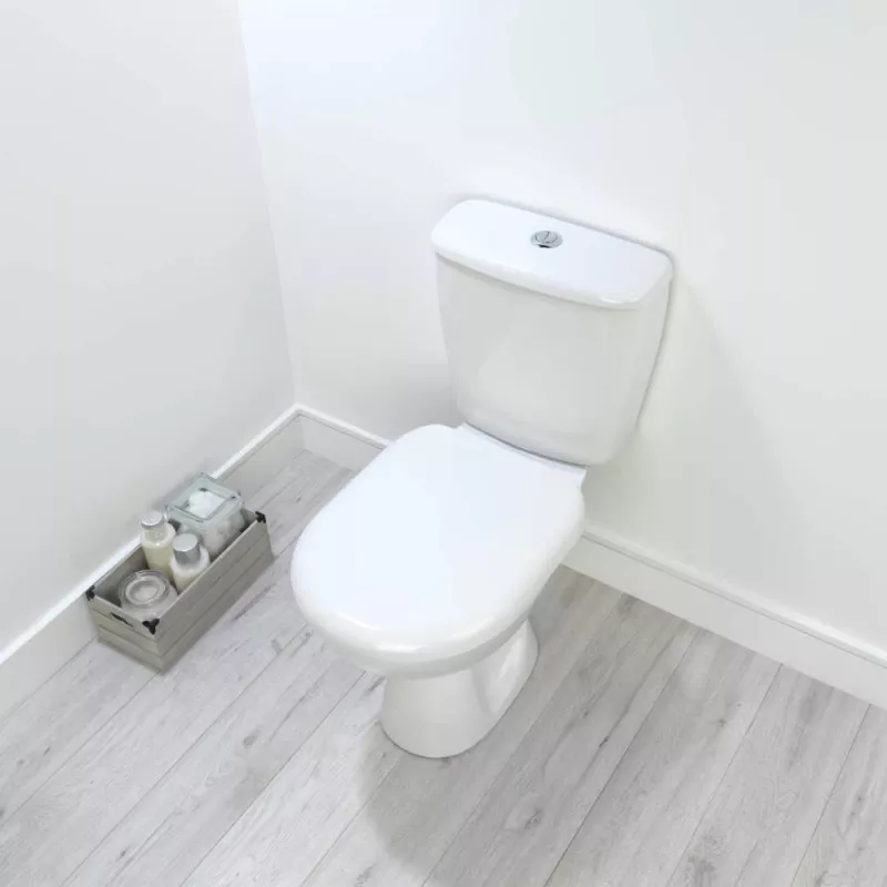 Beldray LA072771PEU7 antibacteriële D-vormige toiletbril, wit