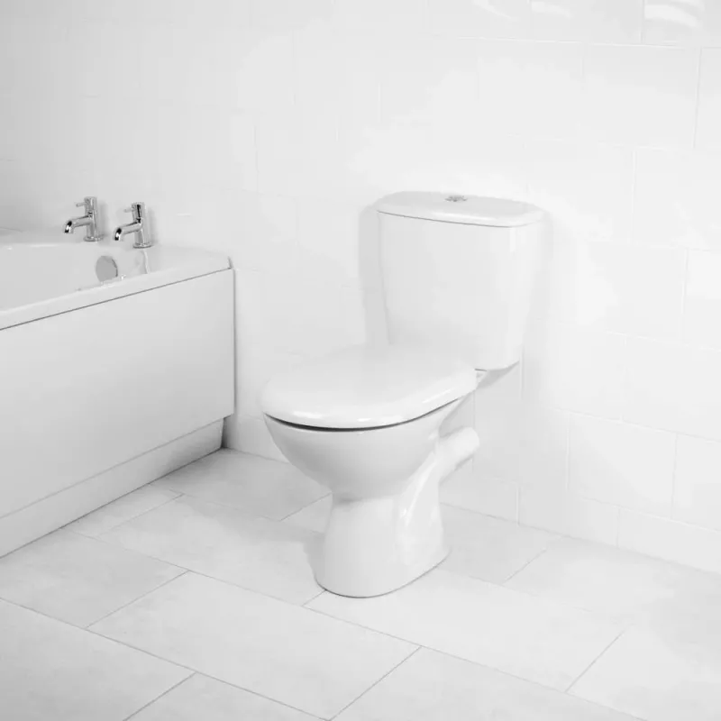 Beldray LA072771PEU7 antibacteriële D-vormige toiletbril, wit