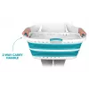 Beldray LA072979TQFEU7 37 L opvouwbare Hip Hugger wasmand turquoise