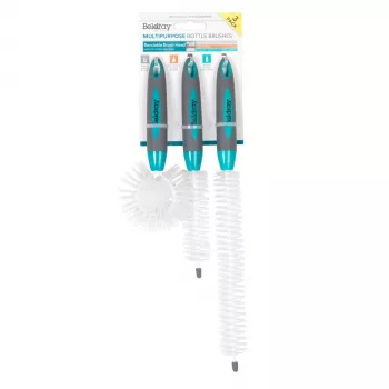 Beldray LA082770FPEU7 3-delige flessenborstel-set - meerkleurig