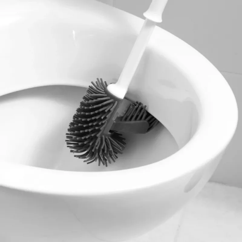Beldray LA084538PUFFEU7X Antibac siliconen toiletborstel met houder, paars