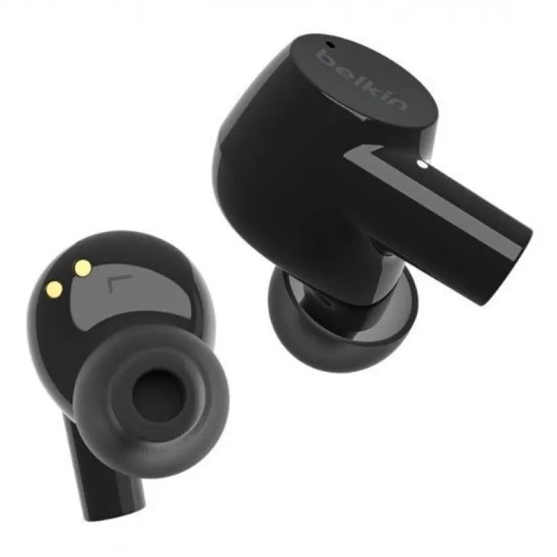 Belkin SoundForm Rise True Wireless oordopjes met microfoon, Bluetooth 5.2, IPX5, zwart