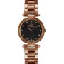 BELLEVUE D26 dames quartz analooghorloge 32mm RVS behuizing zwart leren band
