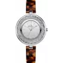 BELLEVUE D71 dames analoog quartz horloge 33mm roestvrijstalen kast witte wijzerplaat zwarte leren band