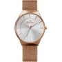 BELLEVUE E54 dames analoog quartz horloge 32mm roestvrijstalen kast zwarte leren band