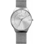 BELLEVUE E56 heren analoog quartzhorloge 32mm RVS behuizing zwarte wijzerplaat echt leren band