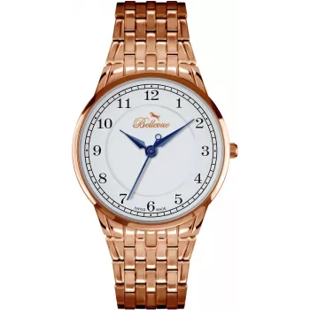 BELLEVUE Woman A49 quartz analoog horloge 30mm edelstaal zilver