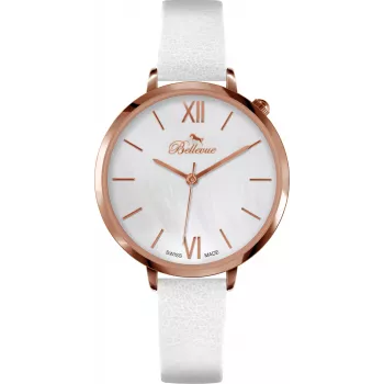BELLEVUE Woman B46 35mm roestvrij staal horloge zilver
