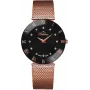 BELLEVUE Woman F102 26mm analoog quartz horloge witte wijzerplaat zwarte leren band
