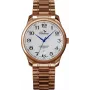 BELLEVUE Woman F6 analoog quartzhorloge 30mm zilveren wijzerplaat zwart leren band