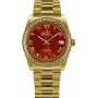 BELLEVUE Woman I18 Analoog kwartshorloge 28mm zilverkleurige wijzerplaat zwarte leren band