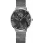 BELLEVUE dameshorloge B13 analoog quartz 33mm edelstalen behuizing zwart leren band