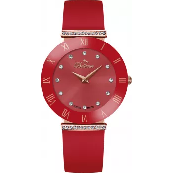 BELLEVUE dameshorloge E118 quartz analoog 26mm RVS mesh