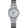 BELLEVUE dameshorloge D48 (32mm) – analoog quartz, witte wijzerplaat, zwarte band van kunstleer