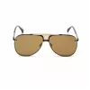 BELSTAFF BECKINGTONNEG Heren Rechthoekige Zonnebril - Zwart Frame, Rookglas, 61/12/145 mm