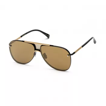 BELSTAFF BECKINGTONNEG Heren Rechthoekige Zonnebril - Zwart Frame, Rookglas, 61/12/145 mm