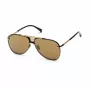 BELSTAFF BECKINGTONNEG Heren Rechthoekige Zonnebril - Zwart Frame, Rookglas, 61/12/145 mm