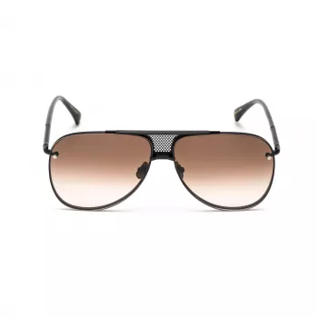 Belstaff Beckinton heren zonnebril - zwart acetaat montuur, grijze glazen, 61/12/145 mm, UV400