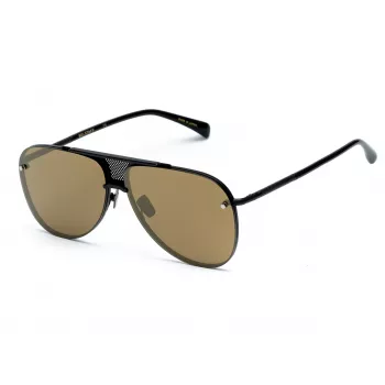 BELSTAFF BEKINGTONNEG heren rechthoekige zonnebril - zwart montuur, grijze glazen 61/12/145 mm