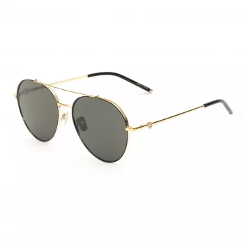 Belstaff Magnumdoradon unisex zonnebril - 58/17/145 mm - zwart montuur grijze glazen