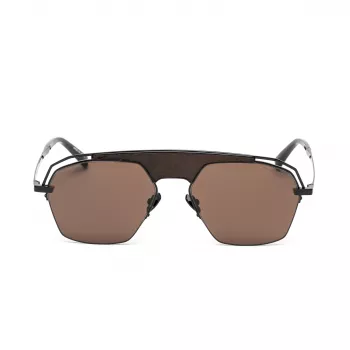 BELSTAFF MAN MAXFORDNEGROW zonnebril 57/18/145 mm zwart montuur grijze glazen UV400