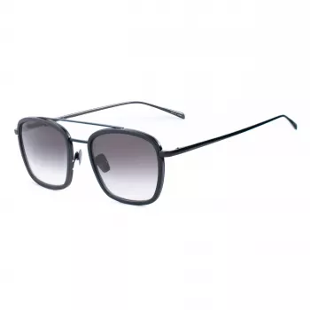 BELSTAFF heren Ryder CLARS08 zonnebril - zwart acetaat montuur, grijze polycarbonaatglazen, UV400-bescherming, 54/21/145 mm