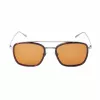 BELSTAFF MAN RYDER-S085 zonnebril pilot/aviator zwart acetaat grijs glas 54/21/145 mm