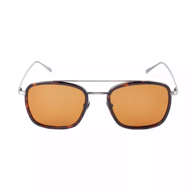 BELSTAFF MAN RYDER-S085 zonnebril pilot/aviator zwart acetaat grijs glas 54/21/145 mm