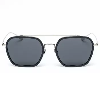 Belstaff Merrikiigris heren zonnebril - grijs acetaatframe met grijze polycarbonaatglazen - 52/17/140 mm