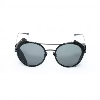 BELSTAFF PINNERNEGROCO unisex zonnebril - zwart montuur, grijze glazen, 53/19/145 mm