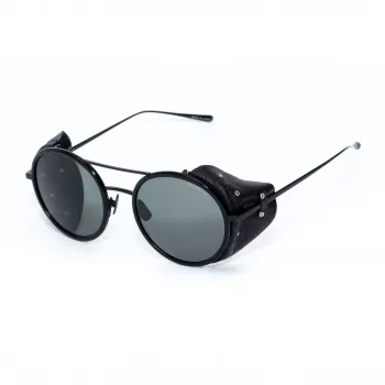 BELSTAFF PINNERNEGROCO unisex zonnebril - zwart montuur, grijze glazen, 53/19/145 mm