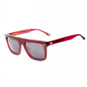 BELSTAFF Randfodii heren zonnebril - acetaat montuur, polycarbonaatglazen, UV400-bescherming, 58 mm glasbreedte, zwart/grijs