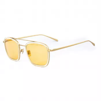 Belstaff Ryder unisex zonnebril, transparant montuur, grijze glazen, 54/21/145 mm
