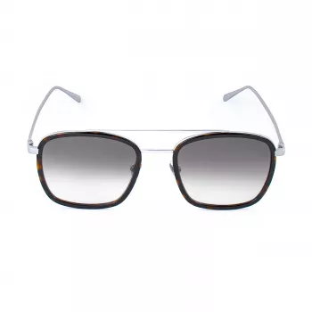 Belstaff RYERCLEARS08 heren vierkante acetaat zonnebril, transparant montuur, transparante glazen, 54/21/145 mm