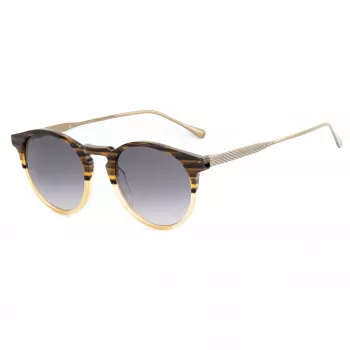 BELSTAFF unisex Brooklands032 zonnebril - zwart montuur, grijze glazen 48/23/148 mm