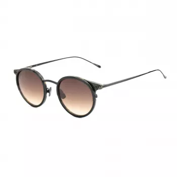 BELSTAFF Unisex Parkgate-S120 Zonnebril - Zwart acetaat montuur, grijze polycarbonaatglazen, UV400-bescherming, 48/21/145 mm