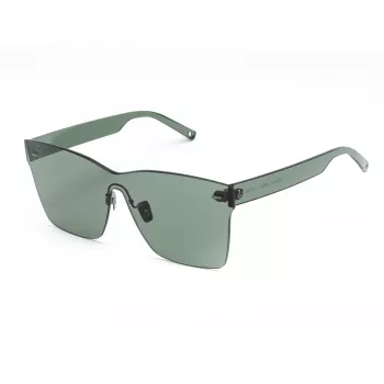 BELSTAFF dames Luminor-Verde zonnebril - vierkant acetaat montuur, grijsgroene glazen, UV400-bescherming, 54 mm glasbreedte