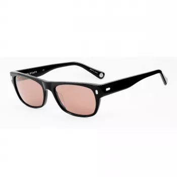 BELSTAFF dames zonnebril Hudson-S185 - zwart montuur, grijze glazen, 54 mm