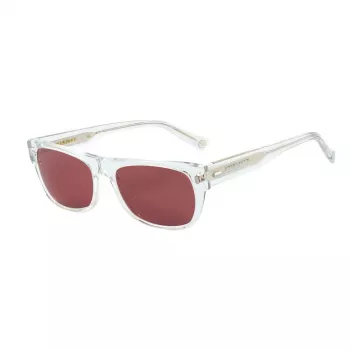 BELSTAFF dames Hudson-S186 rechthoek zonnebril - zwart acetaat montuur, grijze polycarbonaat glazen, 54/17/145 mm