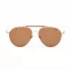 BELSTAFF dames zonnebril Staffordmarro rechthoekig - bruin acetaat montuur - UV400