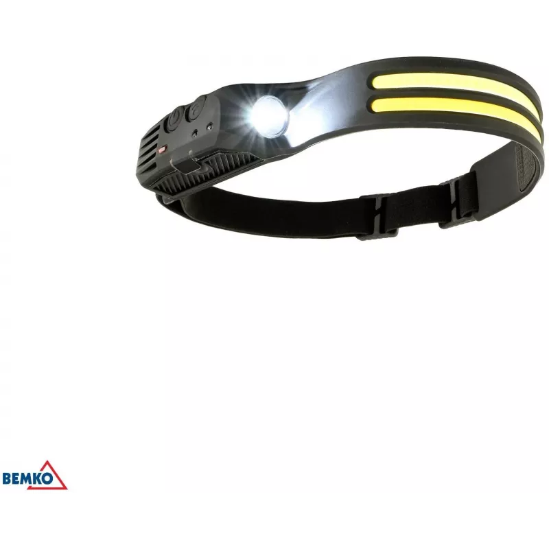 BEMKO C49-LTC01 oplaadbare LED-hoofdlamp, 1200mAh, 100 lumen, IPX4, 80m lichtbereik