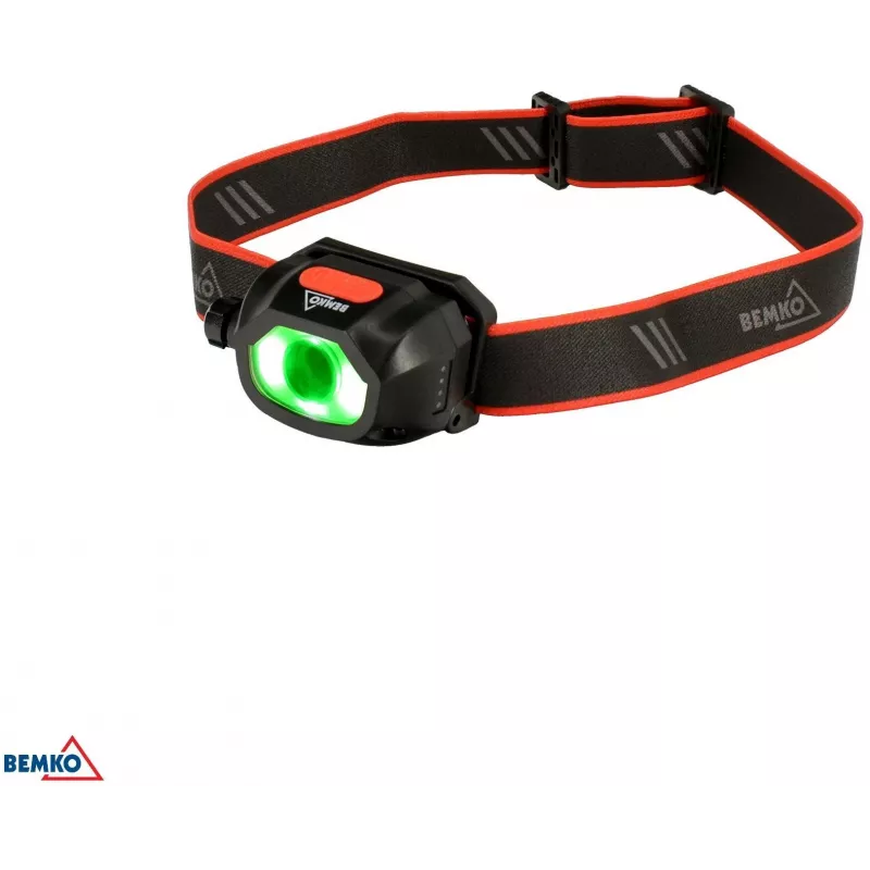 BEMKO C49-LTC02 multifunctionele oplaadbare LED-hoofdlamp, 200lm, 6500K, 1200mAh, IP44