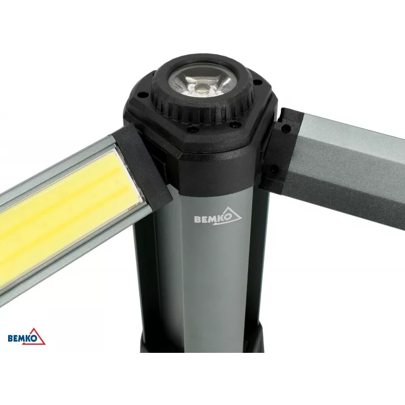 BEMKO multifunctionele LED-zaklamp 6000mAh IP42, 1000 lumen, USB-C oplaadbaar