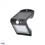 BEMKO TRINGO Solar LED-schijnwerper 1,5W 220lm 4000K IP65 zwart met PIR-sensor C83-SOT-001BL-PIR