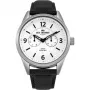 BEN SHERMAN Heren quartz analoog horloge WB069WB 45 mm zwarte wijzerplaat zwarte leren band