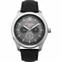 Ben Sherman WBS112B heren analoog quartzhorloge 43mm zwarte wijzerplaat lederen band